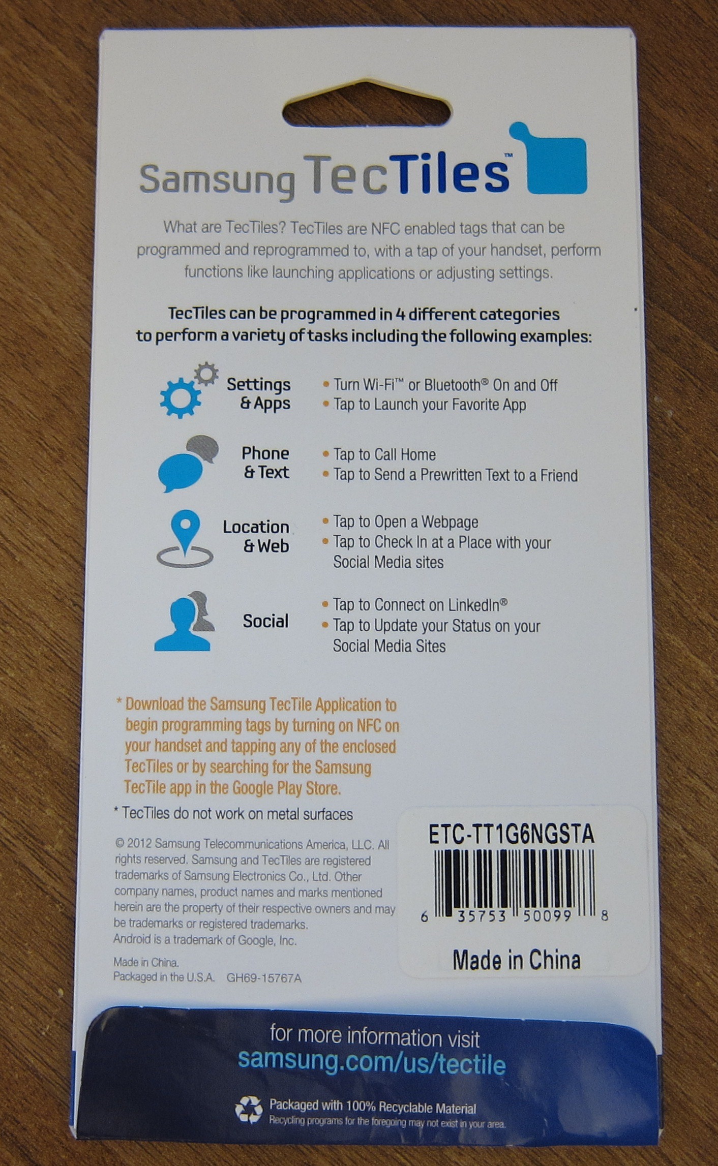 Samsung TecTiles NFC tags - Review 